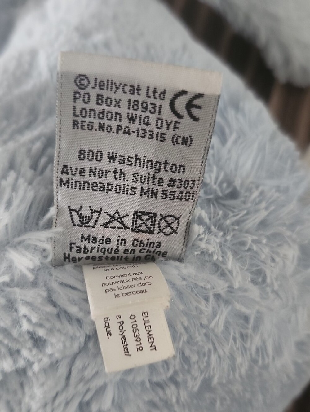 Jellycat Blue Bunny Rabbit Plush - Picture 5 of 8
